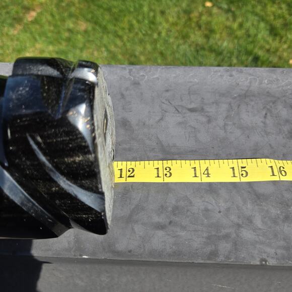 Handcrafted MCM Aztec Mayan Warrior Black Obsidian Onyx Mexico HEAVY *read* - Picture 13 of 15